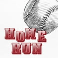 thumbnail image 2 of Allen, Kimberly 15x15 White Modern Wood Framed Museum Art Print Titled - Home Run, 2 of 4