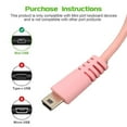 thumbnail image 3 of Extra Long 5.9ft USB Mechanical Gaming Keyboard Cable, With Easy Plug In Use, ForBlackWidow Tournament Edition Chroma And BlackWidow TE Chroma V2 Compatibility, 3 of 8