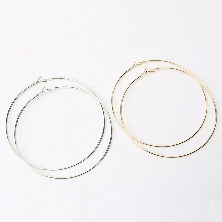 100mm sterling silver hoop earrings deals