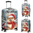 thumbnail image 2 of Merry Christmas Pomeranian Enjoys Woofmas Winter Xmas Holiday Travel Luggage Cover Pom Dog Lover Gifts Suitcase Dust Protective Decor - 02022, 2 of 5