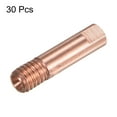 thumbnail image 3 of Puntas de soldador Uxcell 30Pcs con diámetro de orificio de .040" M6, punta de contacto de cobre para pistola de soldadura MIG 15AK, 3 of 6