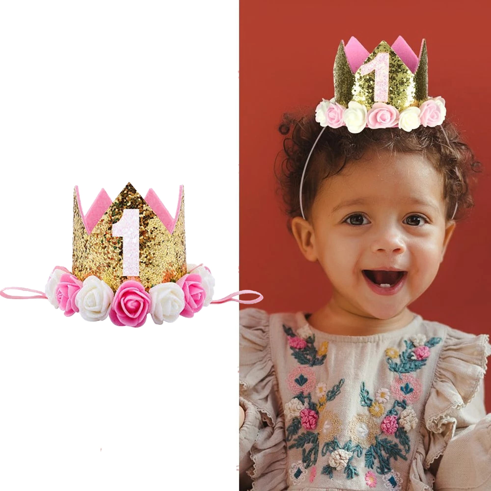 Kids Baby Girls Toddler Flower Crown Headband Hair Band Accessories Photo Props 