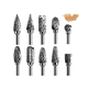 thumbnail image 1 of Kit Fresas Brocas Bloosom  Para Madera Metal Dremel Mototool 10 Uds Plata, 1 of 4