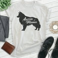 thumbnail image 2 of Aussie Mama T-Shirt, Unisex Women's Shirt, Australian Shepherd, Aussie Owner, Funny Dog Mom Gift, Heather Ash, 3X-Large, 2 of 6