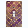 thumbnail image 1 of Metal Light Switch Plate Outlet Cover Mermaid Faded Purple MER010, 1 of 13