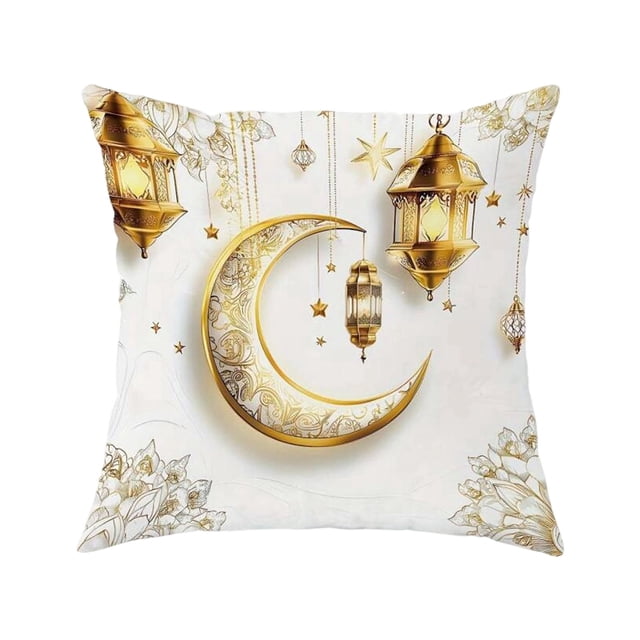 zhangmingg Housse de Coussin Décorative Lune pour Canapé et Chambre