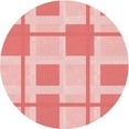 thumbnail image 1 of Ahgly Company Machine Washable Indoor Round Transitional Deep Rose Pink Area Rugs, 8' Round, 1 of 7