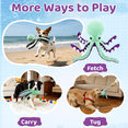 thumbnail image 5 of GARITIN Octopus Squeaky Plush Dog Toy, Interactive Soft Chew Toy for Puppies, Small & Medium Dogs, 5 of 7