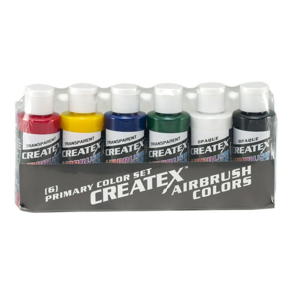 Createx Wicked Color Set, 6-Colors, Primary Colors