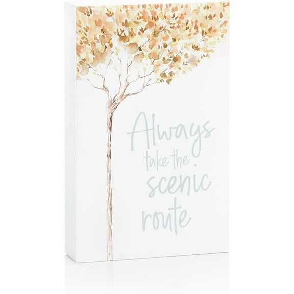 8x5 Decorative Wooden Sign Scenic Route