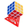thumbnail image 3 of 24 PCS Original Cube Stand Speed Magic Speed Cube Plastic Cube Base Holder Educational Learning Toys, Blue, 3 of 4