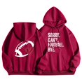 thumbnail image 1 of WEAIXIMIUNG Sweat à Capuche Zippé pour Femmes, Manches Longues, Imprimé Graphique, Léger, Pull de Football, 1 of 4