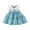 Blue, variant on 6 Months-4 Years Girls Princess Dress Rose Flower Bow Tie Party Dresses Tulle Wedding Dresses Bridesmaid Christening Elegant Formal Dress for Girls Yellow 2-3 Years