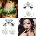 thumbnail image 3 of 2 Ensembles de Bijoux de Mode en Strass pour Tatouage Visage, 3 of 10
