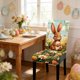 thumbnail image 1 of CaiYueKe Easter Bunny Chair Covers Set, Holiday Dining Decor, Festive Party Chair Slipcovers, Spring Home Table Setting, Washable Decorative Covers for Kitchen Dining Room Gatherings, 1 of 7