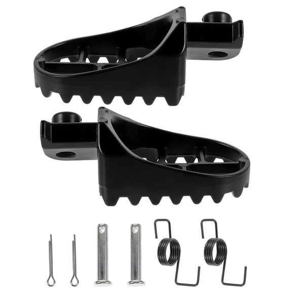 WHAMVOX 1Pair Motorcycle Floorboards Black Aluminium Dirt Bike Footpegs Durable