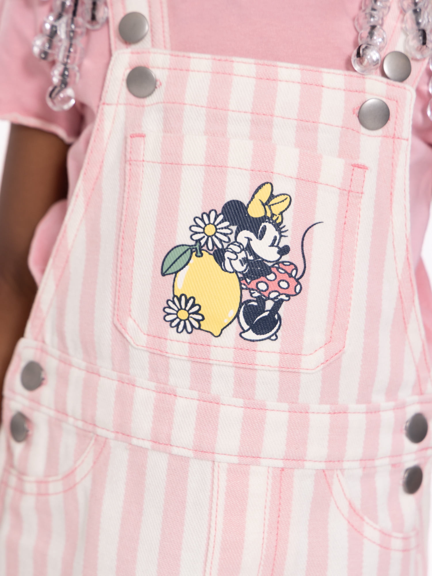 Minnie Mouse Toddler Girls Denim Shortall and Short Sleeve Tee Set, 2-Piece, Sizes 12M-5T