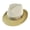 Beige/Sand, variant on Andover Florentine Milan Straw Fedora Hat - 8 - Beige/Sand