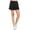 Black, variant on Women's Comfy Cuffed Elastic Waist Drawstring Pocketed Lightweight Short