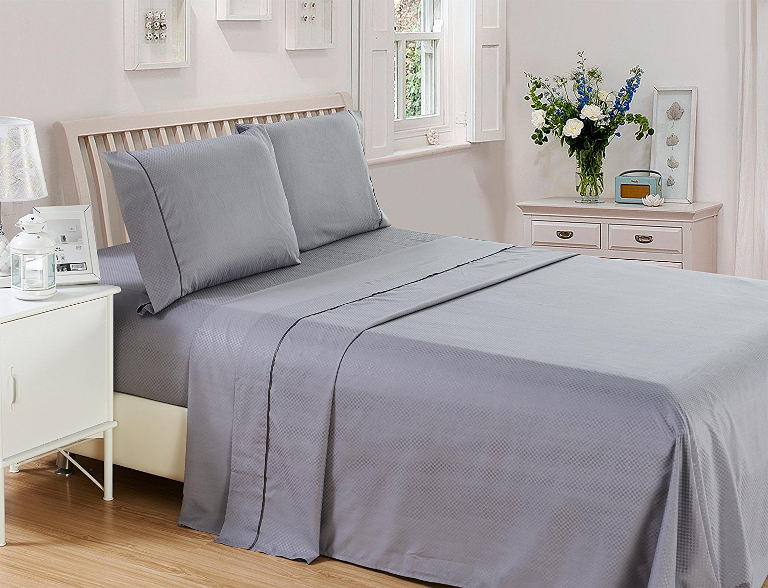 4 Piece Deep Pocket 1800 Series Bed Sheet Set Comfortable, Breathable