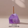thumbnail image 4 of Xiao Hua Quemador de incienso de piedra cruda de cristal rosa natural, 2 piezas, base de quemador de incienso de piedra expandida de cristal natural pulido para base de quemador de incienso de Buda., 4 of 5