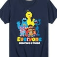 thumbnail image 3 of Sesame Street - Everyone Deserves A Friend - Toddler and Youth Short Sleeve Graphic T-Shirt, 3 of 5