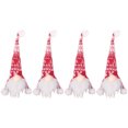 thumbnail image 1 of 4 Pcs Cloth Wine Bottle Covers Festive Table Adornments Creative Xmas Hats, 1 of 8