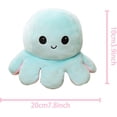 thumbnail image 4 of Pulpo de peluche de doble cara de 20 cm, juguete emocional bicolor, pulpo reversible, suave, regalo infantil, peluche de pulpo con forma de muñeco de peluche., 4 of 5