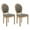 Olive Green, variant on Hassch Velvet Upholstered Dining Side Chairs Set of 2, Luxury French Style Kitchen Chairs with Button-Tufted Backrest, Comfortable Padded Seat, Solid Wood Legs, Nailhead Trim Accents, Beige