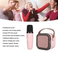 thumbnail image 5 of Mini Karaoke Machine with Wireless Microphone and Dynamic LEDs, Portable Bluetooth Speaker for Adults Kids Gift (14x13x8 inches / 35.6x33x20.3 cm), 5 of 9