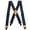 navy, variant on Men's Industrial Strength Suspenders Partial Black Elastic Tradesperson's Suspenders 2 inch Wide Tool Belt Suspenders