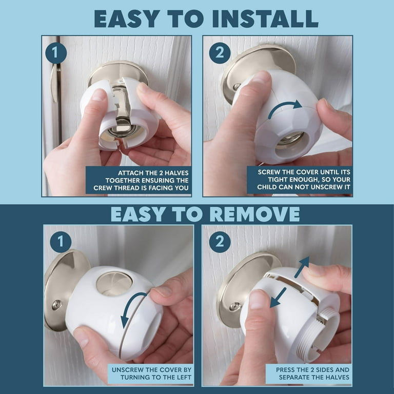 Todays Kids Door Knob Covers for Child Safety, 4 Pack photo 2