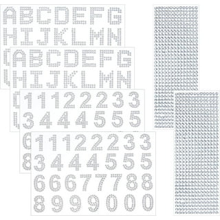 156 Pieces Rhinestone Letters Stickers, Large Glitter Bling Alphabet  Letter Sti
