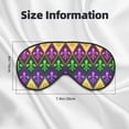 thumbnail image 4 of Disketp Mardi Gras4 Print Sleep Mask-Eye Mask for Sleeping,Comfortable & Super Soft Eye Mask with Adjustable Strap,Travel Eye Mask, 4 of 7