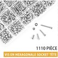 thumbnail image 5 of 1110 Pcs Ensemble de Vis M3 en Acier Inoxydable 304 Tête Hexagonale Vis Douille Boulons Vis avec Écrous et Rondelles, 5 of 5