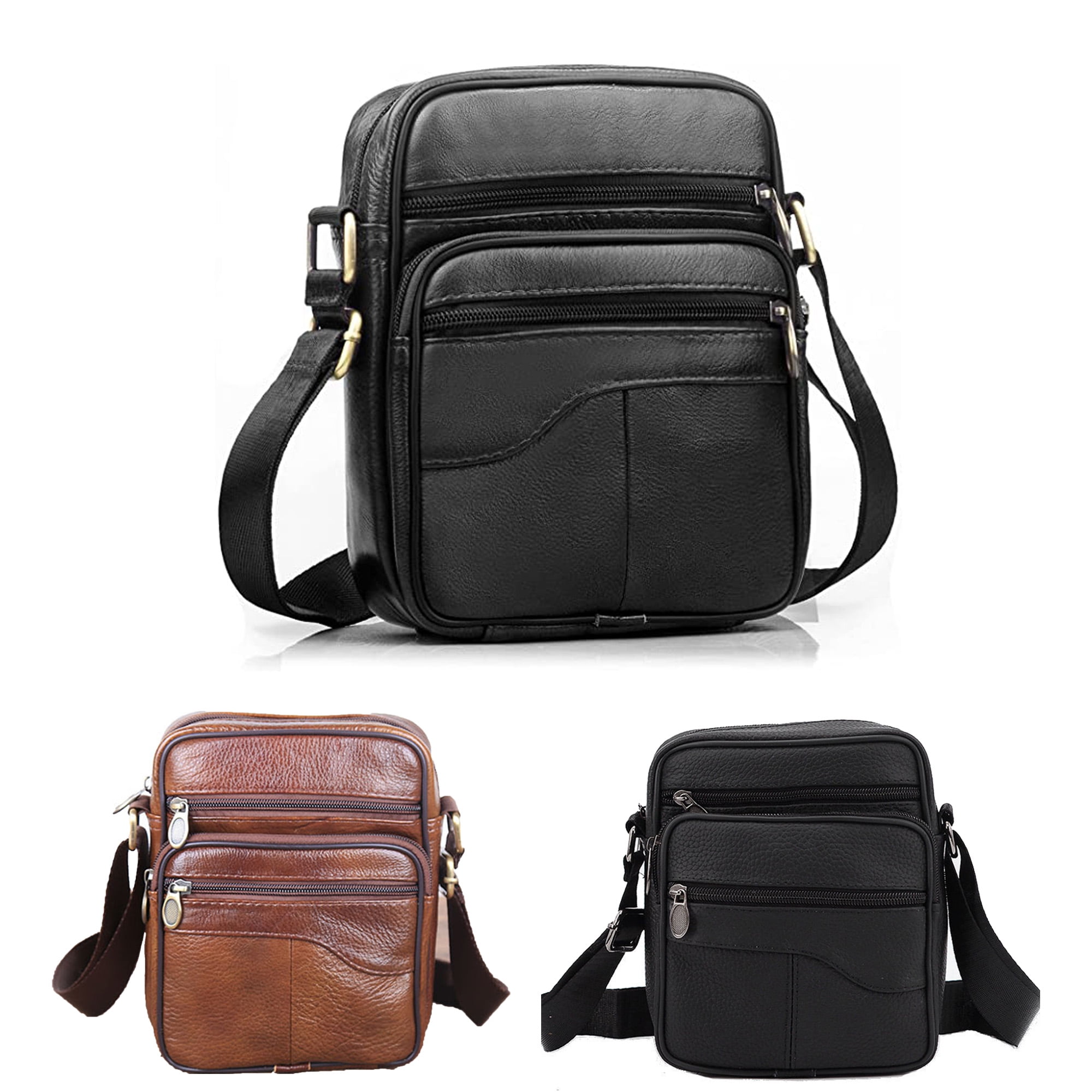 Men's Bags Leather Shoulder/Crossbody Bags for Men Messenger Bag ...