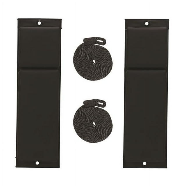 Extreme Max Products RT-HH-1C2BLK 24 in. Boattector Contour Fender Value Pack - Black