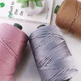 thumbnail image 4 of 4mm Colored Ice Silk Cord Twisted Woven Rope Hollow Thread Craft Decorative DIY Handmade Bag Drawstring Belt Accessories (Deep khaki), 4 of 6