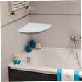 thumbnail image 6 of STRANDCHIC 1Set White PVC Corner Mounting Shelf Wall Shelf Rack for Bathroom Kitchen Use, 6 of 8