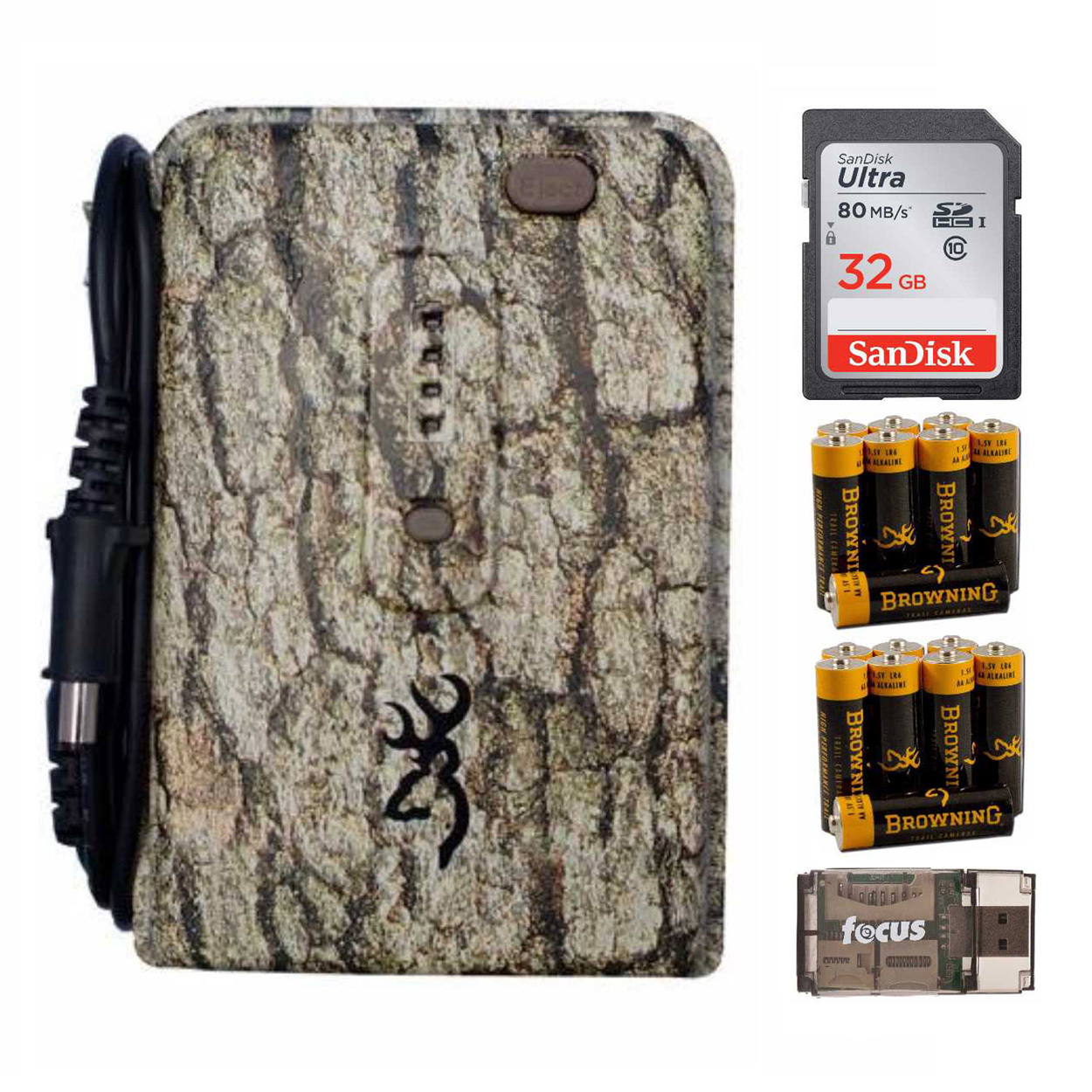 Browning Trail Cameras External Battery Power Pack with 16 AA Batteries