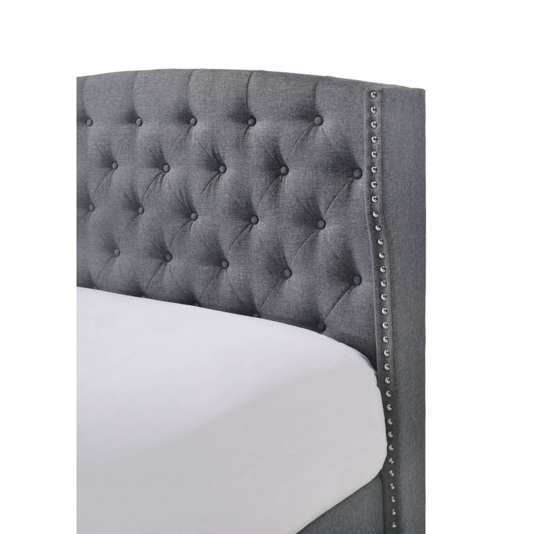 Crown Mark Rosemary Full Platform Gray Bed