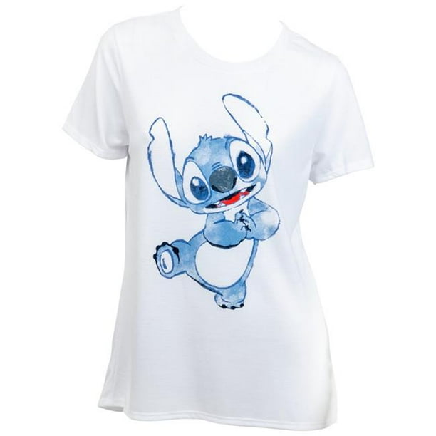 Disney Lilo et Stitch T Shirt Femme Point Aquarelle Walmart