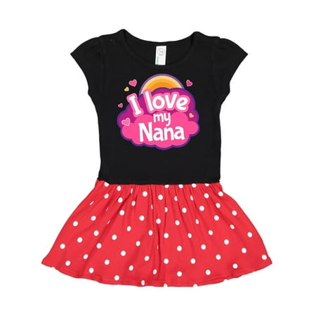 

Inktastic I Love My Nana grandchild Gift Toddler Girl Dress