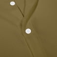 thumbnail image 5 of Gunia Mens Linen Shirts Short Sleeve Casual Lightweight Breathable Comfort Tops Mens T Shirt Khaki M, 5 of 9