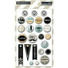 Memorabilia Decorative Brads 24/pkg-