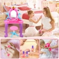 thumbnail image 4 of Flooyes Pretend Play Toys for Girls Toddlers, Ocean Princess Vanity Toy with Sound and Light, Birthday Gift for Girl Kids Ages 3 4 5 6 Years., 4 of 6