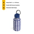 thumbnail image 2 of RTIC 12 oz Ceramic Lined Insulated Journey Water Bottle, Leak-Proof Lid, Cobalt Gingham, 2 of 9