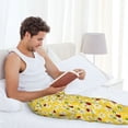 thumbnail image 5 of Susaid Chamomile And Ladybug Print Mens Pajama Pants Set Sleep & Lounge Pants, PJ Bottoms with Pockets and Button Fly-3X-Large, 5 of 6