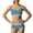 swimsuit 167#Blue, variant on ZXLBBD Girl Swimsuits 2 Piece Color Block Stretch Bikini Top with Matching Bottoms for Youth Sporty Holiday Summer Pool Beach