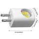 thumbnail image 3 of Luz nocturna LED para enchufe de pared Mini luz nocturna LED enchufable en la pared Automática Luz blanca suave 3000k Iluminación ajustable 360° para dormitorio, baño, escaleras y pasillo, 3 of 7